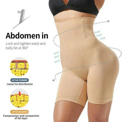 High Waisted Premium Body Shaper - Quick Slim Shaper [COOL & BREATHABLE] ( Skin Color )